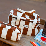 Lunch bag - Rayures marrons beiges