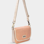 Sac bandoulière Margault - Tressage corail