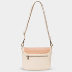 Sac bandoulière Margault - Tressage corail