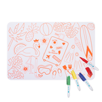 Coloriage effaçable et réutilisable - Paradise