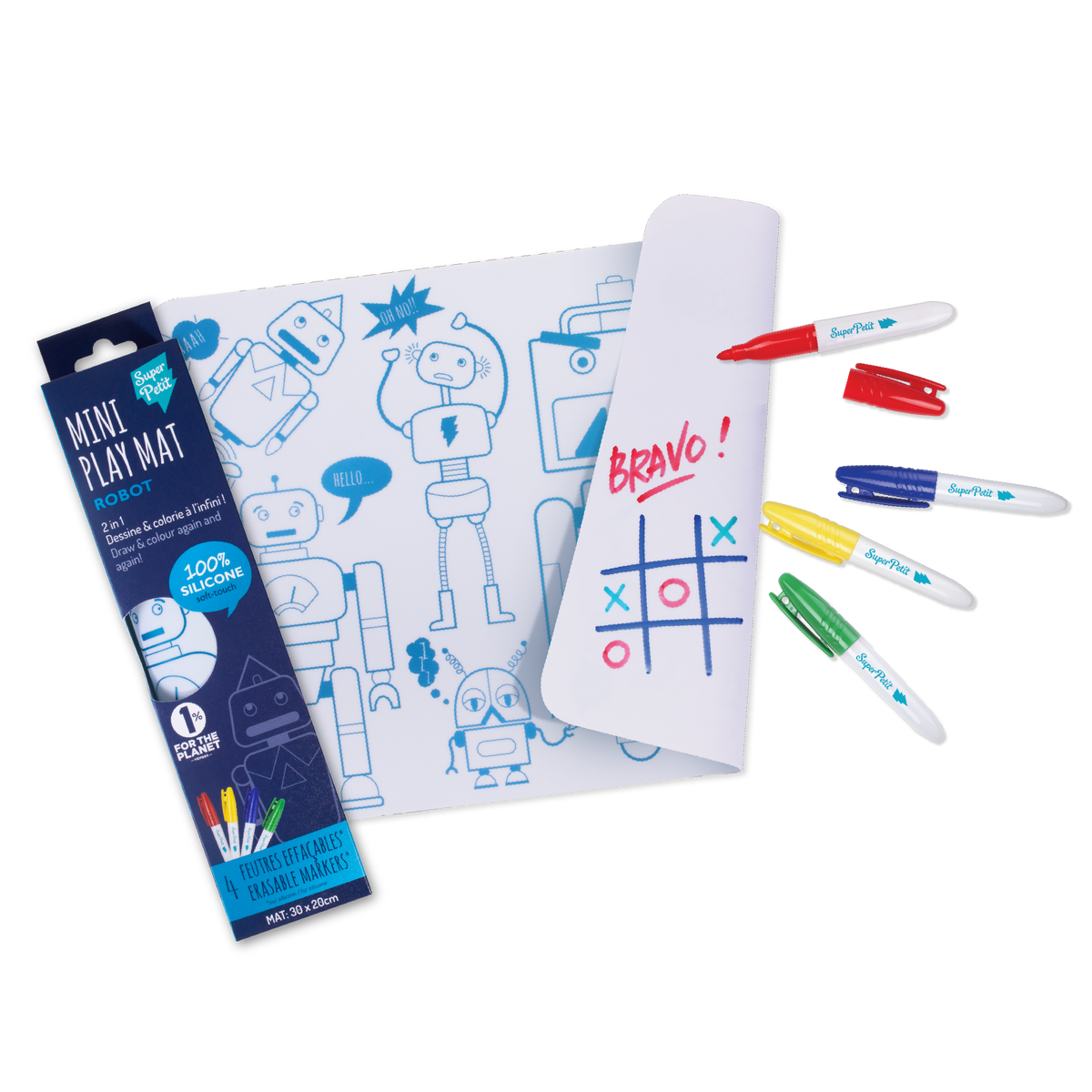 Coloriage effaçable et réutilisable - Robot