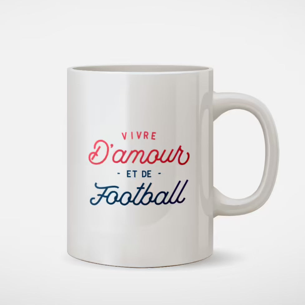 Mug - Vivre d'Amour et foot
