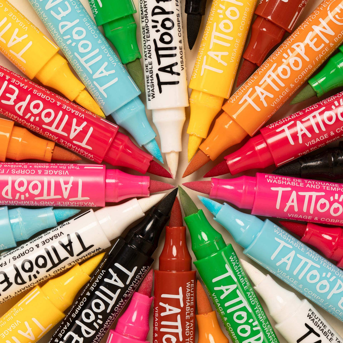 Feutre de Tatouage Temporaire - Jaune