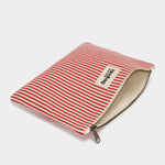 Pochette Ema -  Rayures Fines Rouge