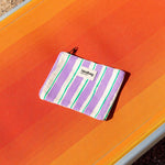 Pochette Lou - Rayures Larges Violet