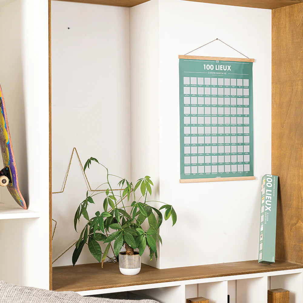 Poster à Gratter - 100 Lieux à Visiter dans sa Vie