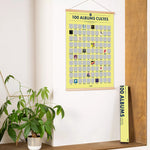 Poster à Gratter - 100 Albums Mythiques à Écouter dans sa Vie