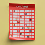 Poster à Gratter - 100 Animés Cultes à Voir dans sa Vie