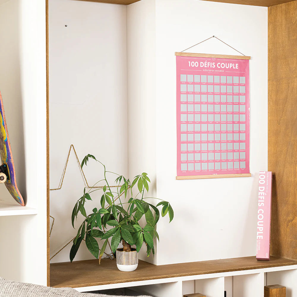 Poster à Gratter - 100 Défis Couple à Faire en Amoureux