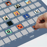 Poster à Gratter - 100 Films Cultes à Voir dans sa Vie