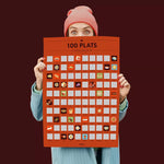 Poster à Gratter - 100 Plats à Goûter dans sa Vie