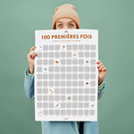 Poster à Gratter - 100 Premières Fois de Bébé à Gratter