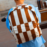 Sac à dos - Rayures marrons beiges