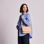 Sac bandoulière Margault - Tressage corail