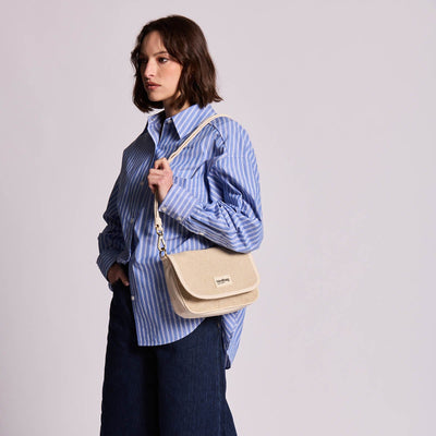 Sac Bandoulière Margault - Tressage Écru