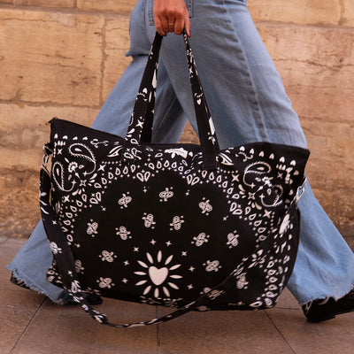 Sac week-end - Bandana noir