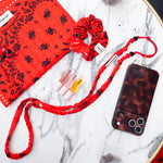 Sangle de téléphone Billie - bandana rouge