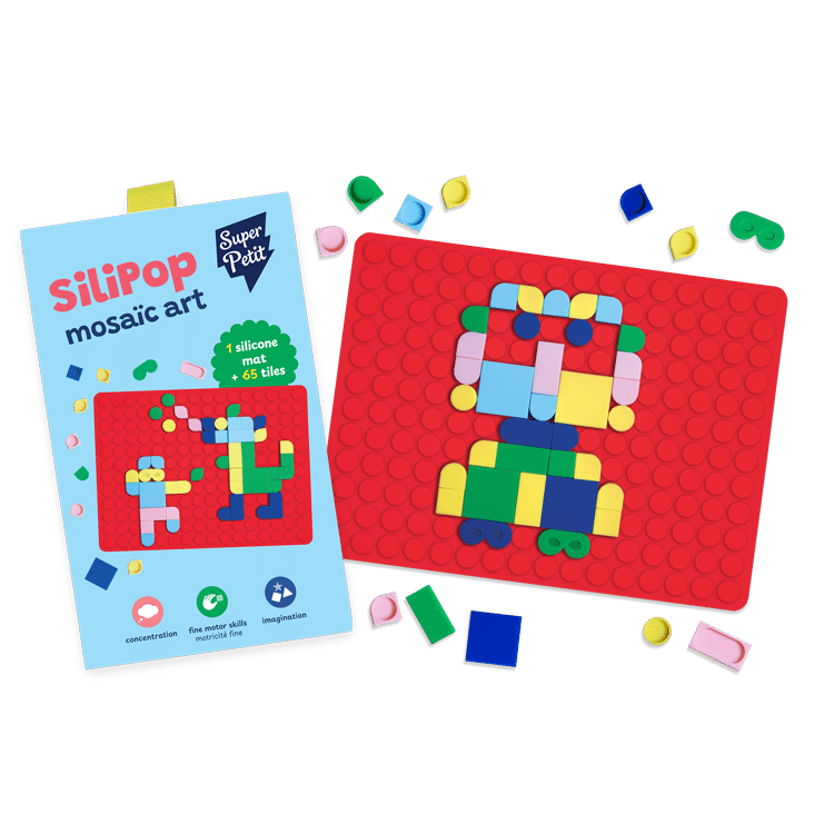 Silpop Rouge – Jeu créatif de mosaïques à clipser