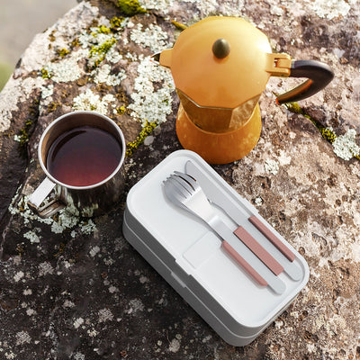 Couverts Lunch Box - Rose Moka