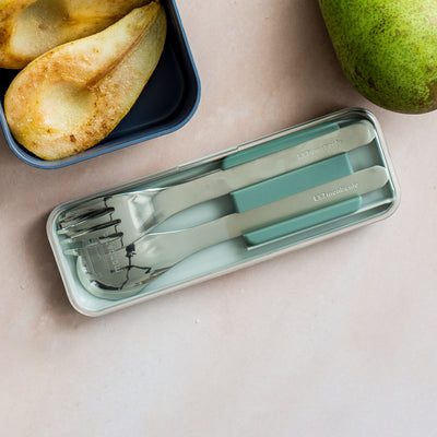 Couverts Lunch Box - Vert Naturel