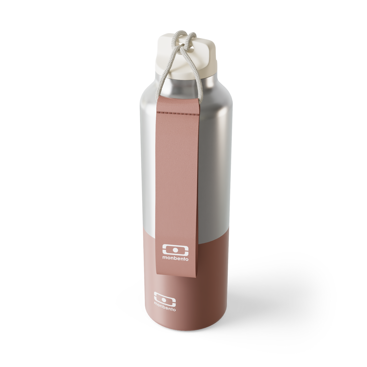 La bouteille isotherme - silver pink moka