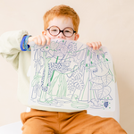 Coloriage effaçable et réutilisable foret amazonienne
