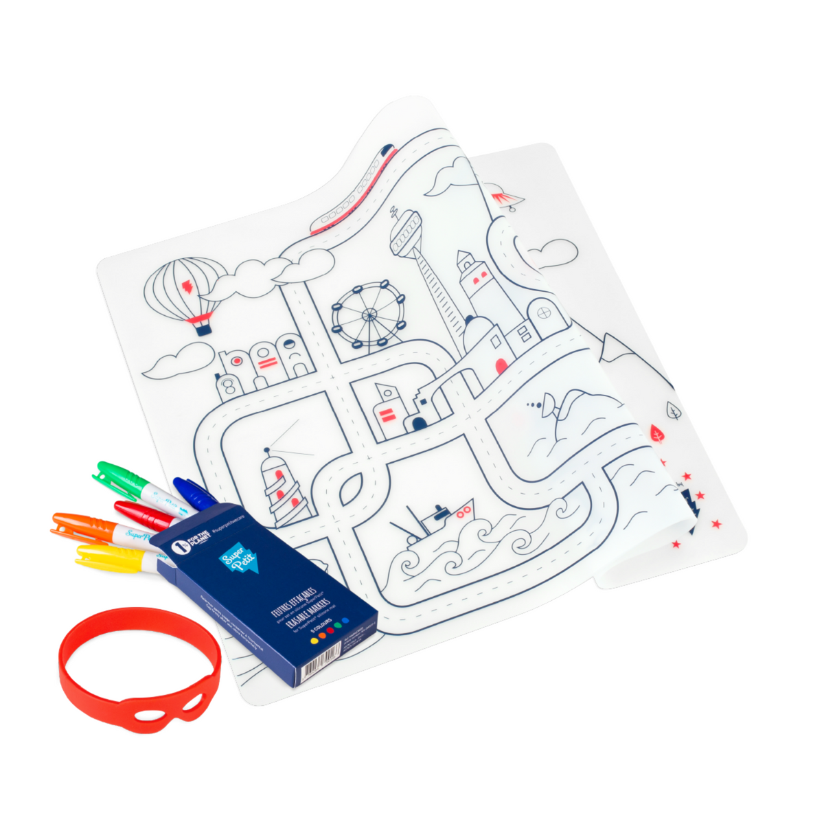 Coloriage effaçable et réutilisable circuit