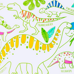 Coloriage effaçable et réutilisable - Dino