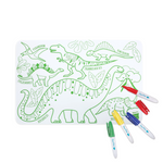 Coloriage effaçable et réutilisable - Dino