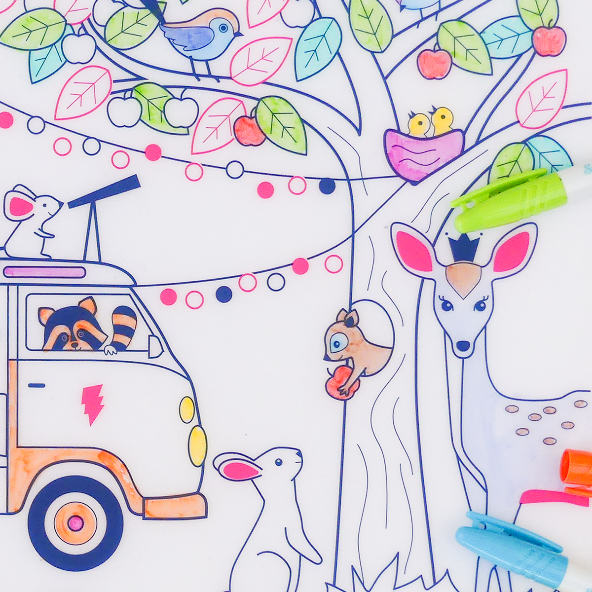 Coloriage effaçable et réutilisable - Dream Van