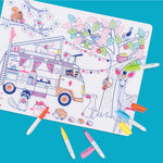 Coloriage effaçable et réutilisable - Dream Van