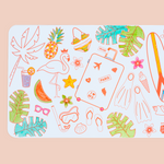 Coloriage effaçable et réutilisable - Paradise