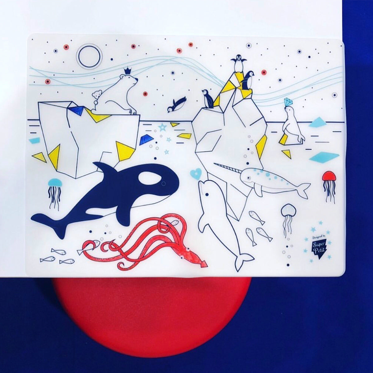 Coloriage effaçable et réutilisable - Sur la banquise