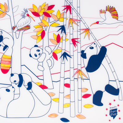 Coloriage effaçable et réutilisable - Panda