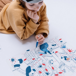 Coloriage effaçable et réutilisable panda