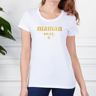 T-shirt femme - Maman en or