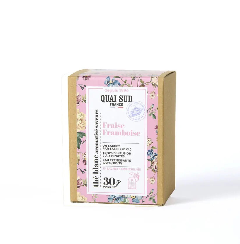 Thé Blanc - Fraise Framboise - 15 Infusettes de 2g