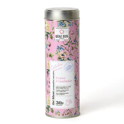 Thé Blanc - Fraise Framboise - Boîte Ronde 30g