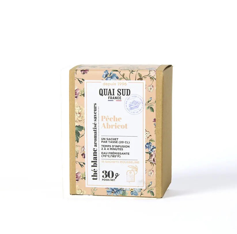 Thé Blanc - Pêche Abricot - 15 Infusettes de 2g
