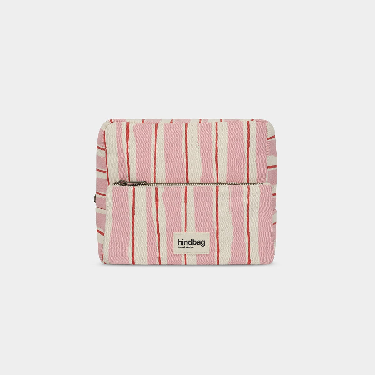 Trousse de Toilette Alix - Rayures Larges Rose