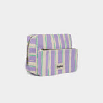 Trousse de Toilette Alix - Rayures Larges Violet