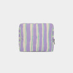 Trousse de Toilette Alix - Rayures Larges Violet