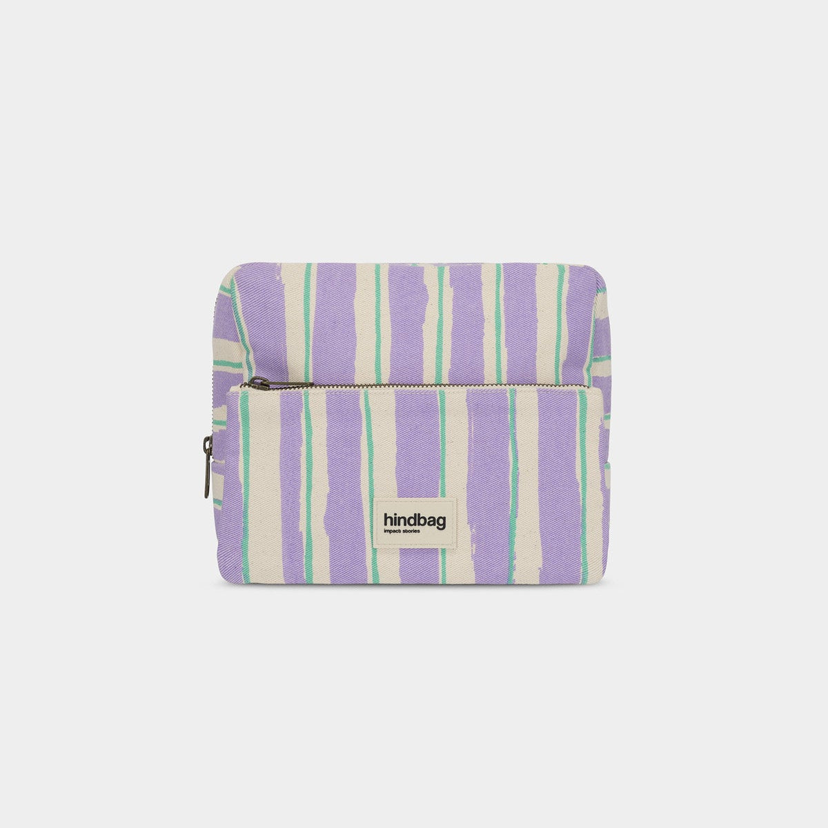 Trousse de Toilette Alix - Rayures Larges Violet