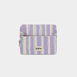 Trousse de Toilette Alix - Rayures Larges Violet