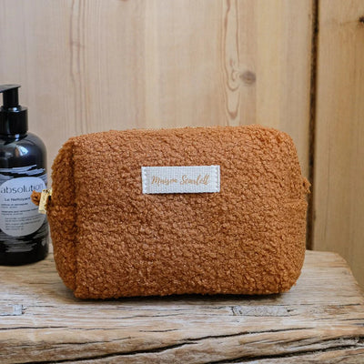 Trousse de toilette Charlotte - Moumoute Camel