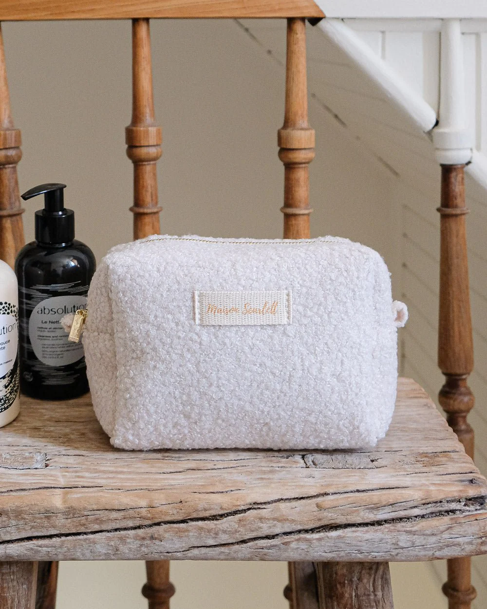 Trousse de toilette Charlotte - Moumoute Blanc