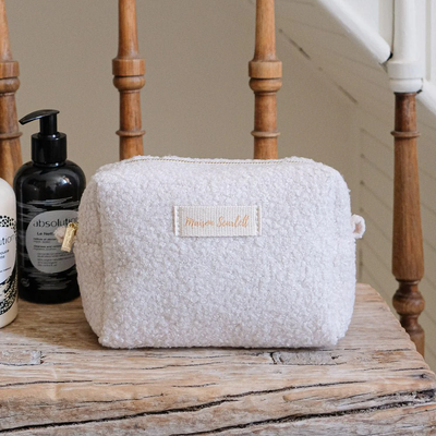 Trousse de toilette Charlotte - Moumoute Blanc