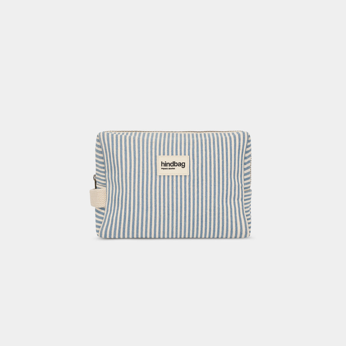Trousse de Toilette Léon - Rayures Fines Bleu