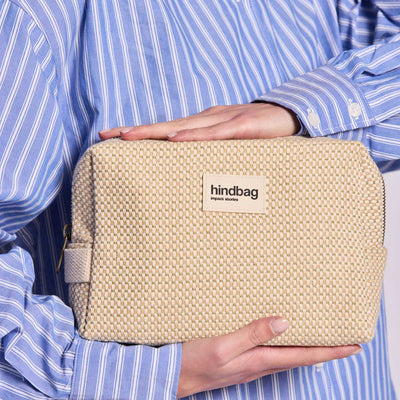 Trousse de Toilette Léon - Tressage Écru