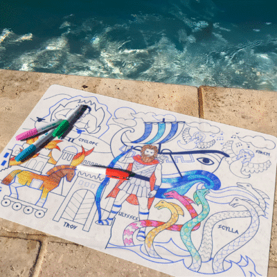 Coloriage effaçable et réutilisable - Les aventures d'Ulysse